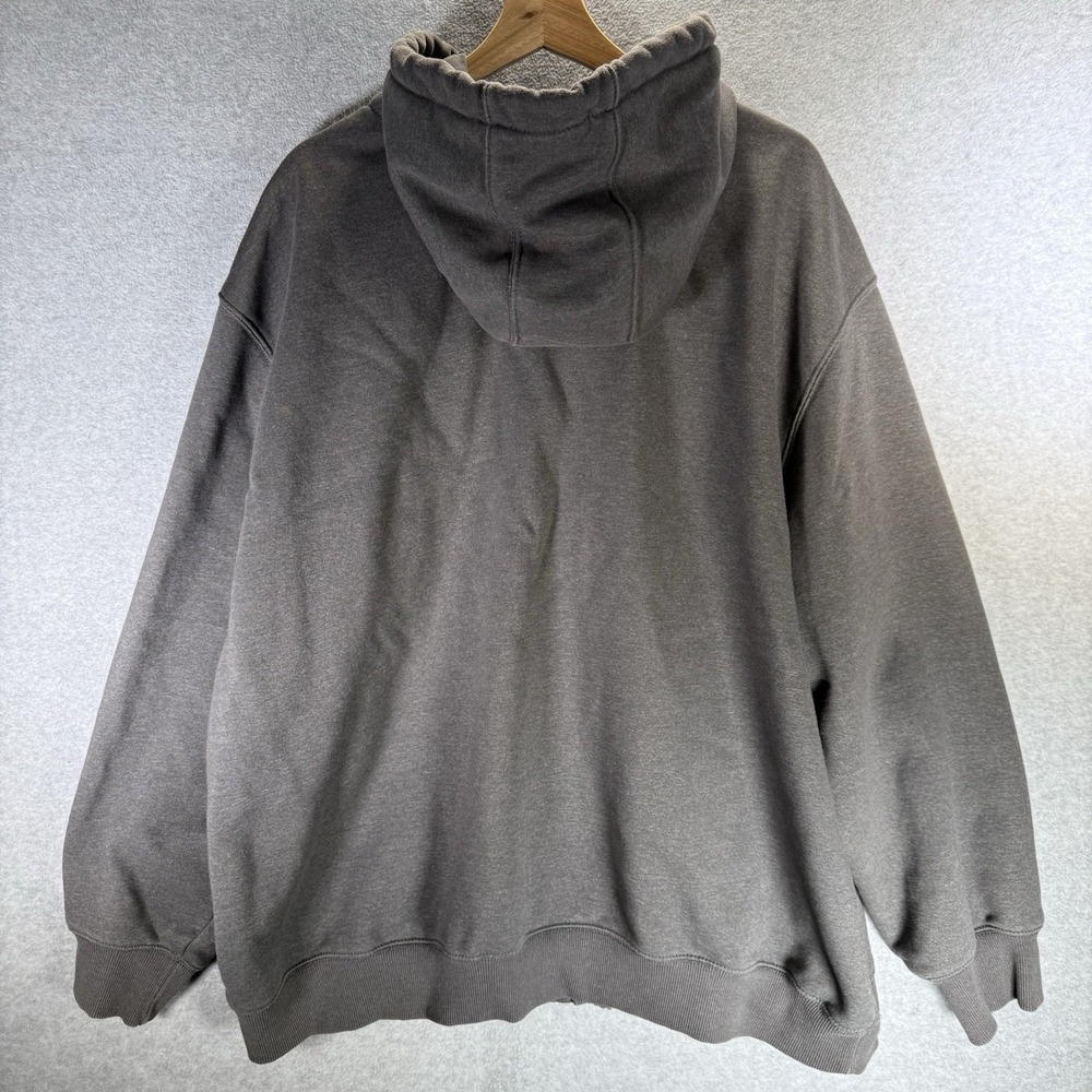 Carhartt Men's Loose Fit Rain Defender Size 3XL Gray Heavyweight Full Zip Hoodie - Picture 7 of 10